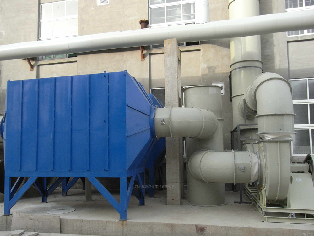 卧式交叉酸雾净化塔工程